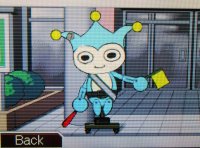 Photo of The Blue Badger from Phoenix Wright
